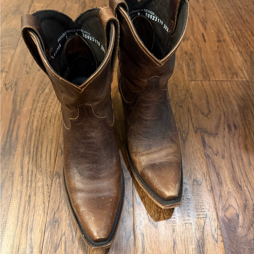 Women's Brown Leather Ankle Boots